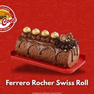 Ferrero Rocher Swiss Roll slice or full at Mr Cone