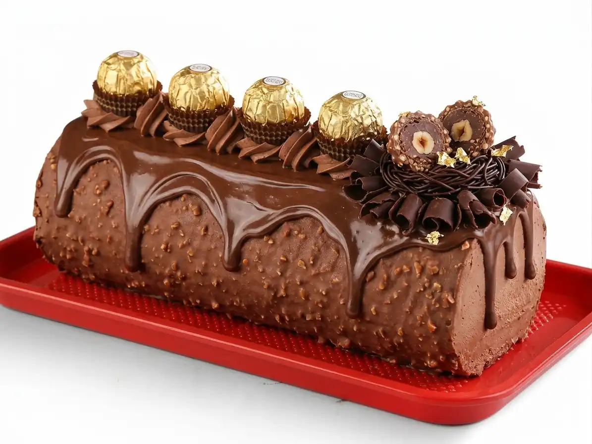 Ferrero Rocher Swiss Roll