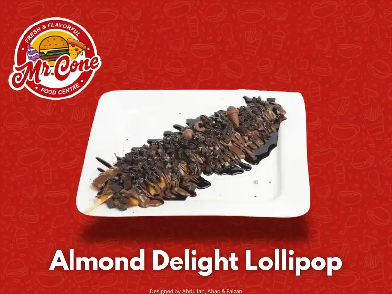 Almond Delight Lollipop dessert at Mr Cone