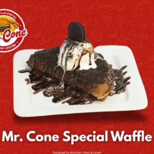Mr Cone Special Waffle dessert