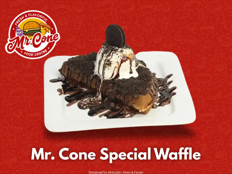 Mr Cone Special Waffle dessert