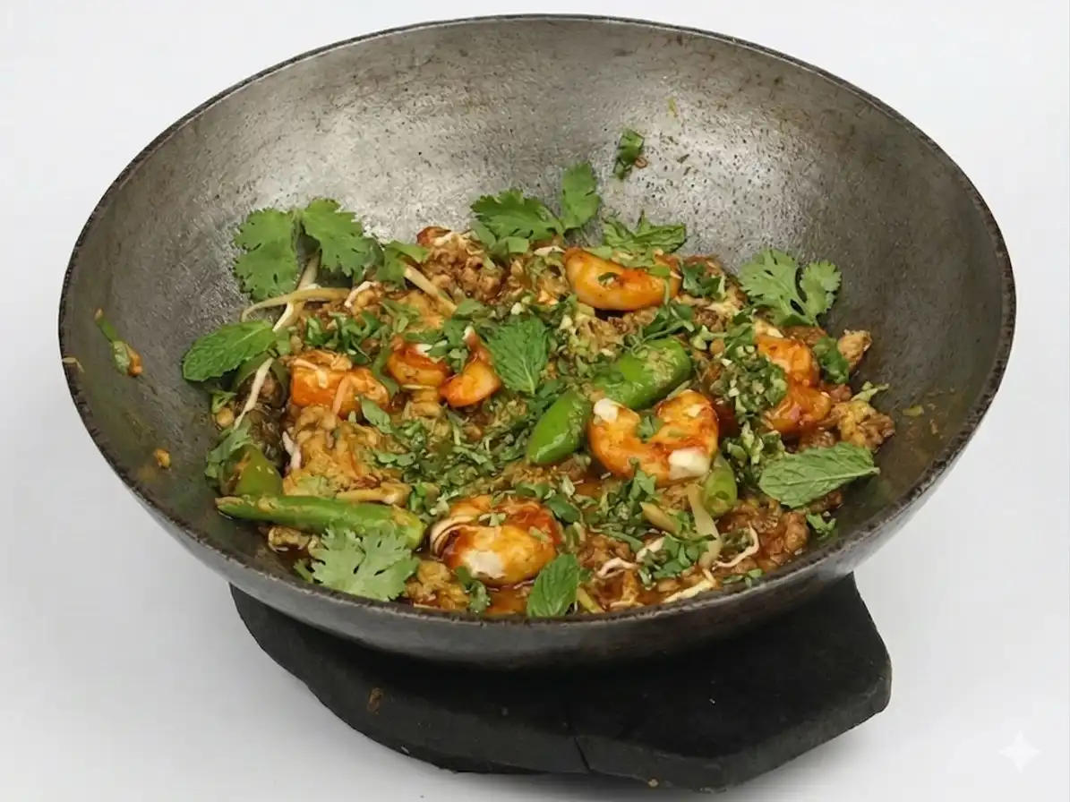 Prawn Green Karahi