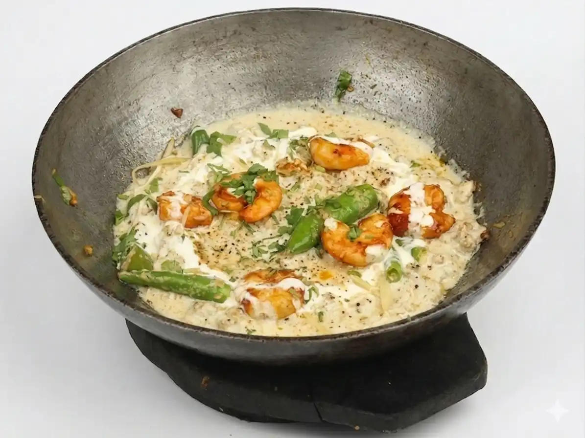 Prawn White Karahi Prawn White Karahi