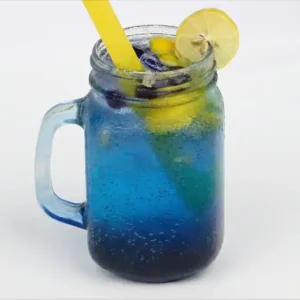 Electric Blue Bubble Boba Tea