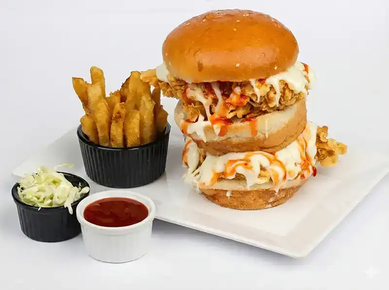 mighty zinger cheese burger Zinger Double Decker Burger